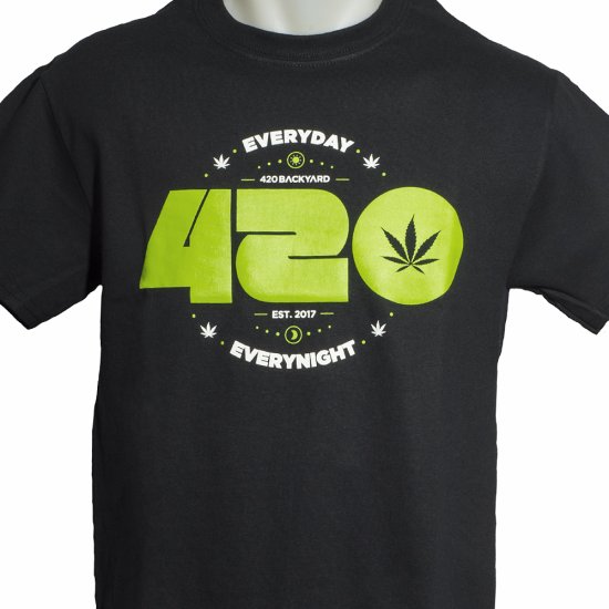 420Backyard- T-Shirt - 420everyday (black) Bild zum Schließen anclicken
