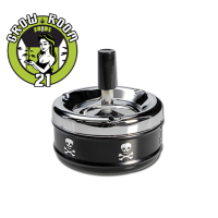 Aschenbecher aus Metall - Totenkopf Schädel