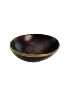 Bread bowl "Kokos" with brass edge
