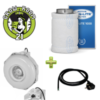 Can-Fan Belüftungsset 250mm/840m³ - 4-Stufen (dimmbar)