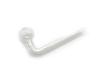 (Bild für) Glaspfeife „Öl - Crystal“ gebogen – 10 cm