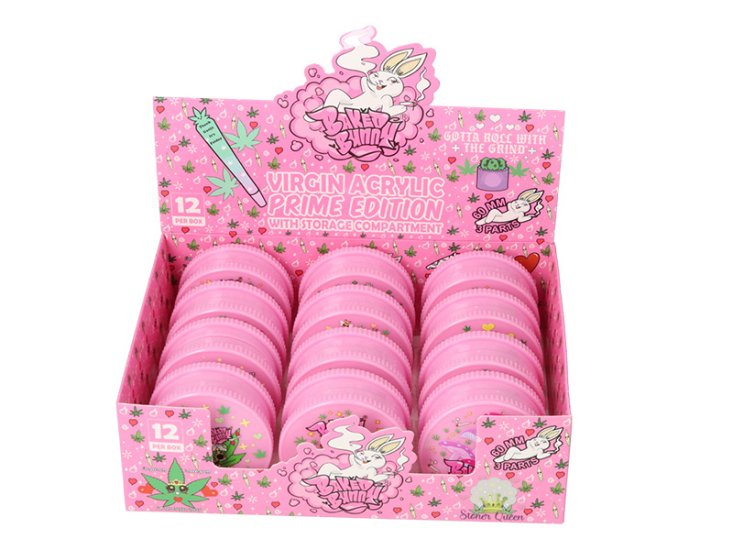 (image for) Grinder – “Pink Bunny” – 60 mm (4-piece, Plastic, Pink)
