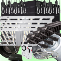 (Bild für) LED GROWBOX SET GP300+ - 300x300x230cm - 4x sunLIGHT Pioneer 720W - Panther EC 