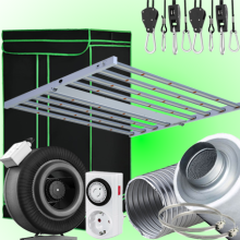 LED GROWBOX SET GP120 - 120x120x200cm - sunLIGHT 1000Watt