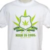 420Backyard- T-Shirt - High is cool. University (black)