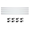 HomeLab Fixture Poles 4 rods 120cm + 8 hooks short (22mm)