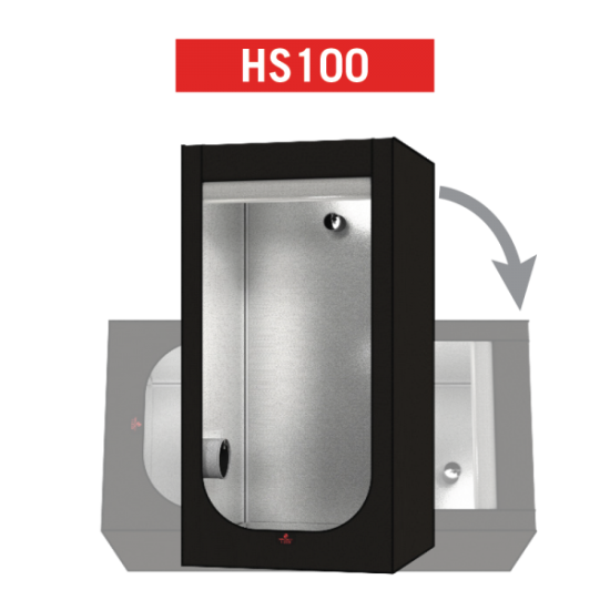 HS100 Hydro Shoot "Secret Jardin" - 100x100x200cm Bild zum Schließen anclicken