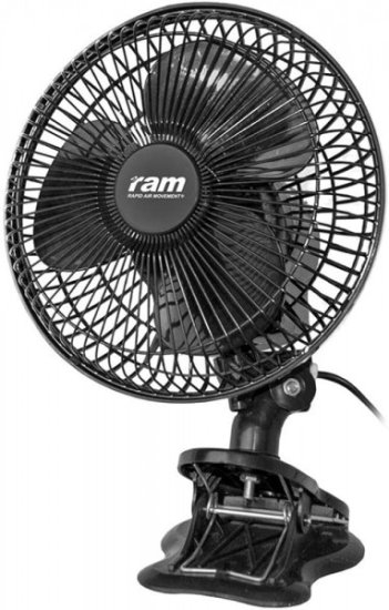 RAM - Clip-Ventilator mit Schwenkfunktion Clip Fan 22cm Bild zum Schließen anclicken