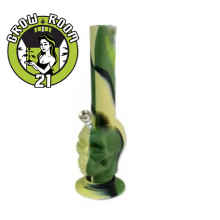 Silikon Bong Foldable Mini "Camouflage Skull", 26cm