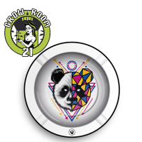 Aschenbecher Metall 'Geometric Panda'