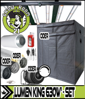 LED GROWBOX SET GP120 - 120x120 bis 150x150 - Lumen King 630W
