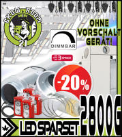 LED GROWBOX SET Q300+ - (ohne VSG) - 4x sunLIGHT 720W