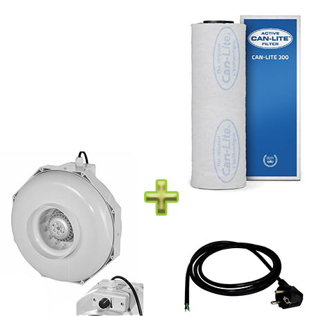 Can-Fan ventilation set 100mm/270m³ - 4-stage (dimmable) Click image to close