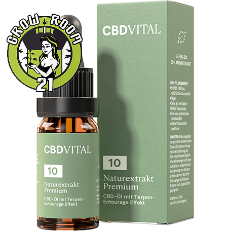 CBD VITAL - Hanfextrakt PREMIUM Hanföl mit CBD 10% 10ml Bild zum Schließen anclicken