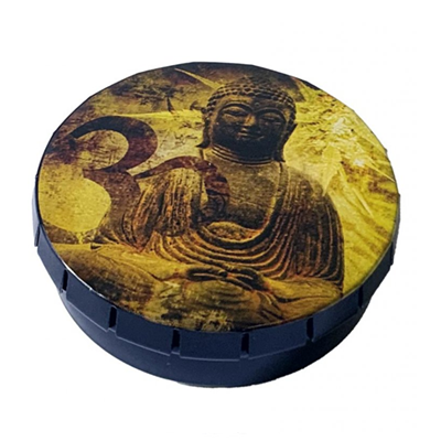 Aufbewahrung - Dose - "Buddah" - Klick-Klack - 5,5cm Bild zum Schließen anclicken