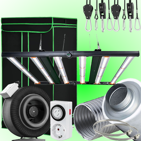 LED GROWBOX SET GP150 - 150x150x200cm - Lumen King 630W