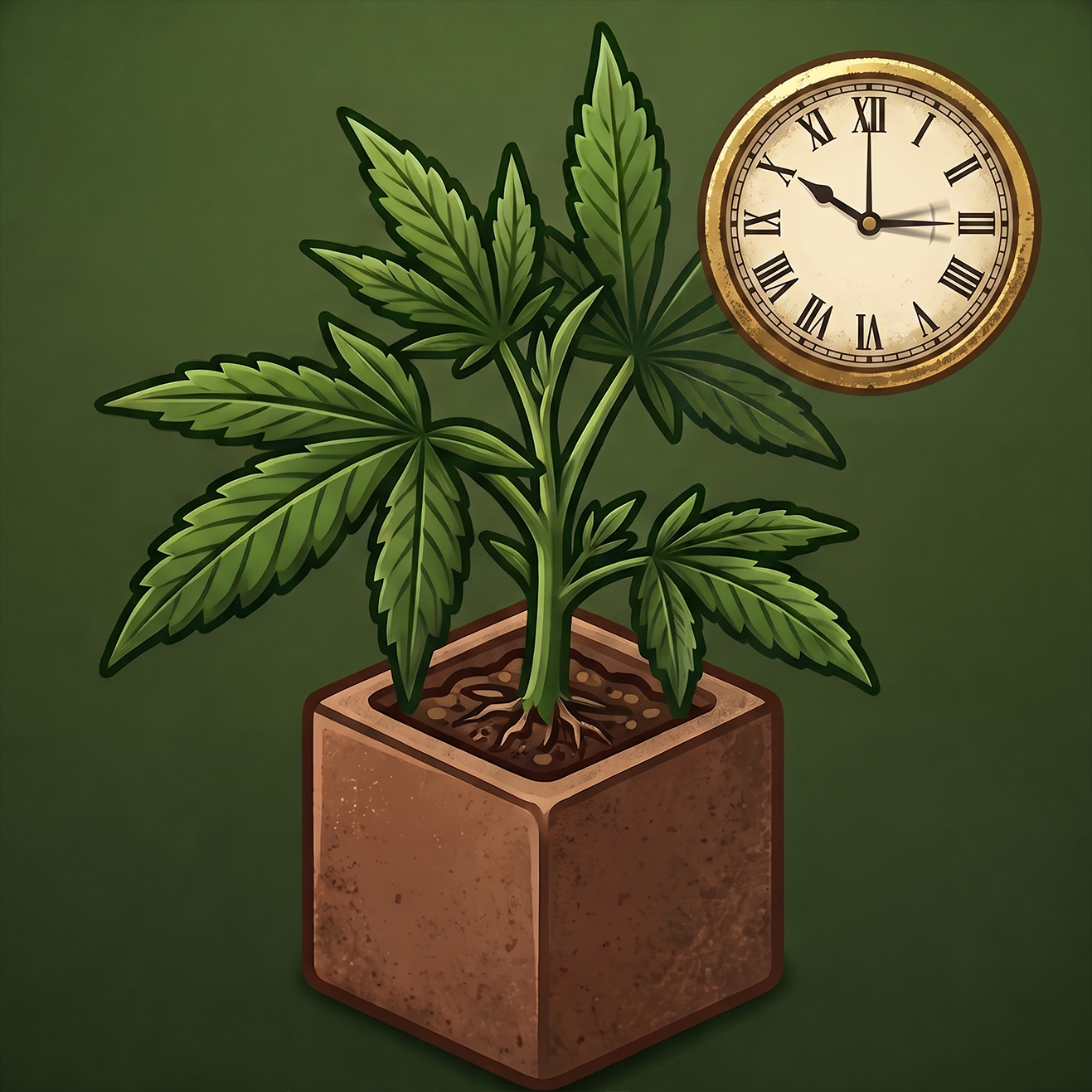 Langsame Cannabis Stecklinge mit langer Blütezeit bei GrowRoom21