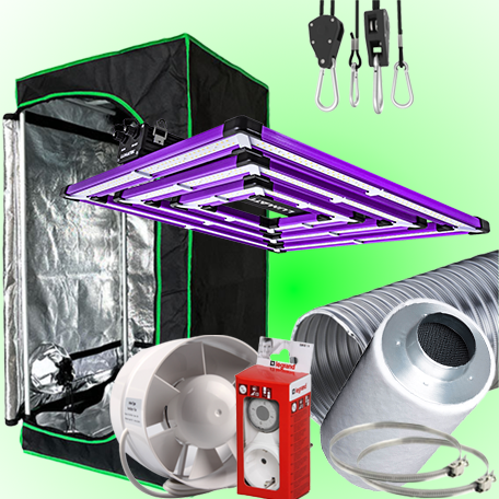 LED GROWBOX SET GP80 - 80x80x180cm - LUMATEK Attis 300W PRO 2.7 Bild zum Schließen anclicken