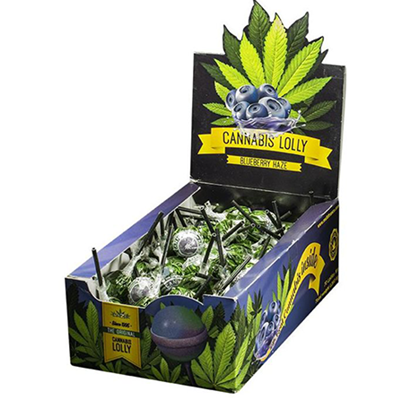 Cannabis Lolli - Blueberry Haze Bild zum Schließen anclicken