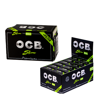 OCB - Rolls Schwarz Premium Slim + Tips Bild zum Schließen anclicken