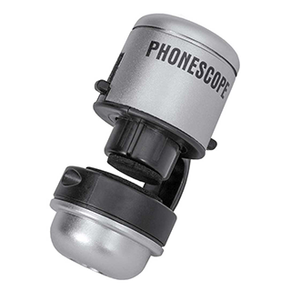 PHONESCOPE - Handy-Mikroskop Aufsatz 30x Bild zum Schließen anclicken