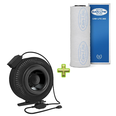 SafeLine Belüftungsset Inline-Fan 100mm 350m - dimmbar