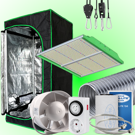 LED GROWBOX SET GP60 - 60x60x160cm - SUN FORCE 200W
