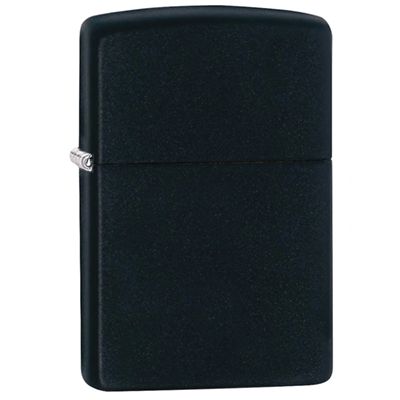 Zippo lighter black / matte Click image to close